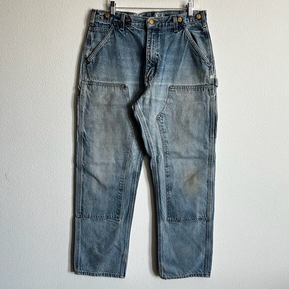 Carhartt Other - Carhartt B07 DNM denim double knee work wear carpenter pants